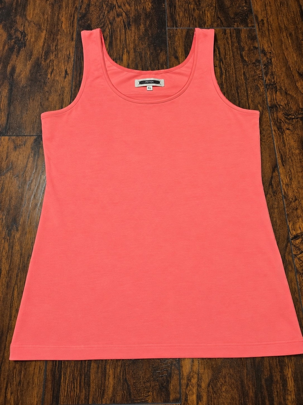 Coral Scoop Neck Tank Top - Women's Sleeveless Tee
